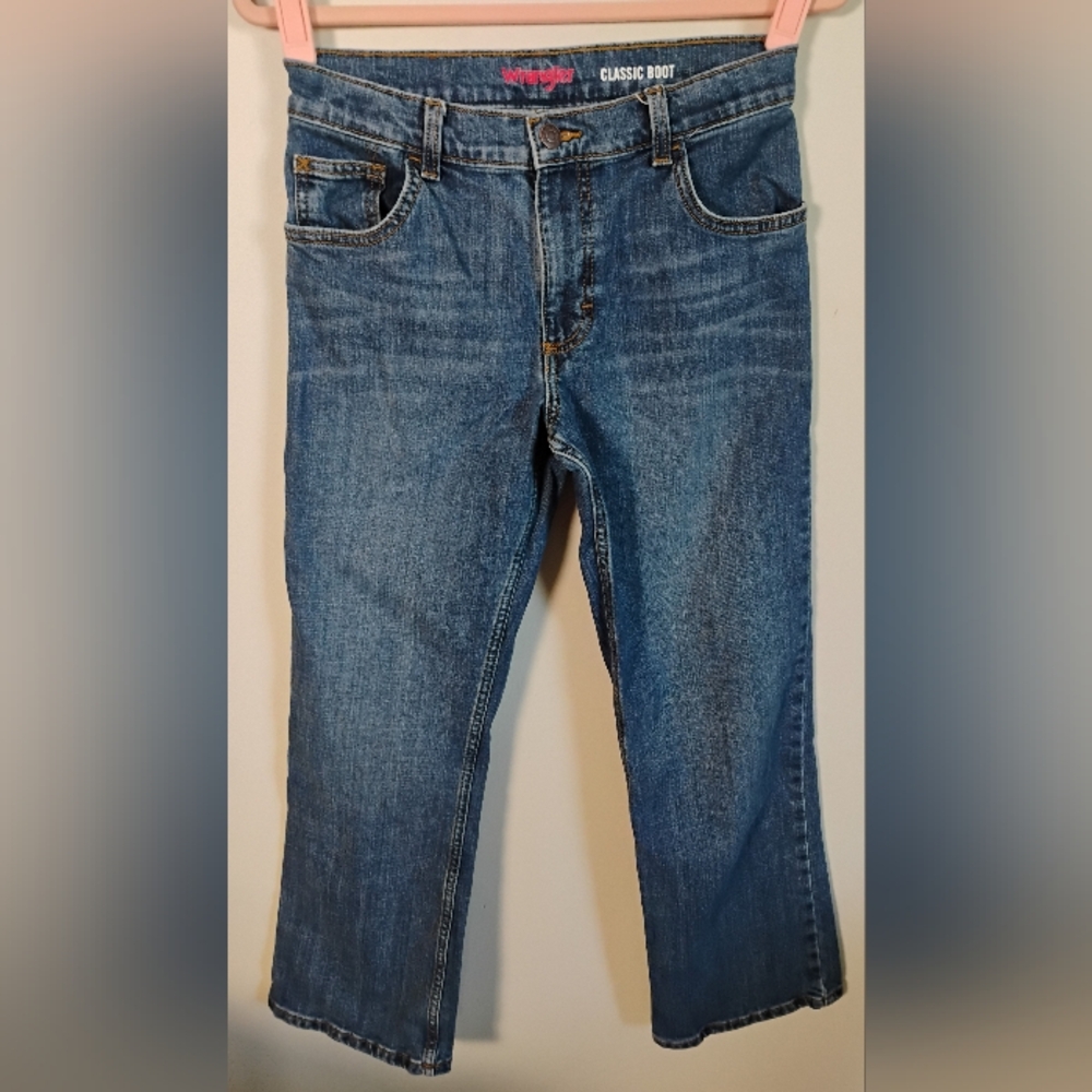 Boys Wrangler Classic Bootcut Jeans - Size 14 - Adjustable Waist!